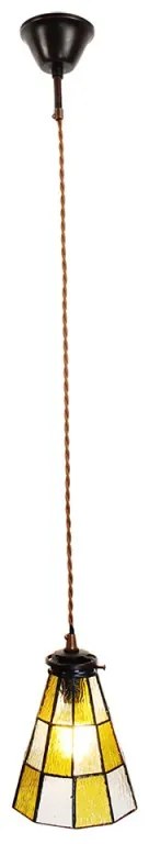 Stropová tiffany lampa Ø15*115 SKAT