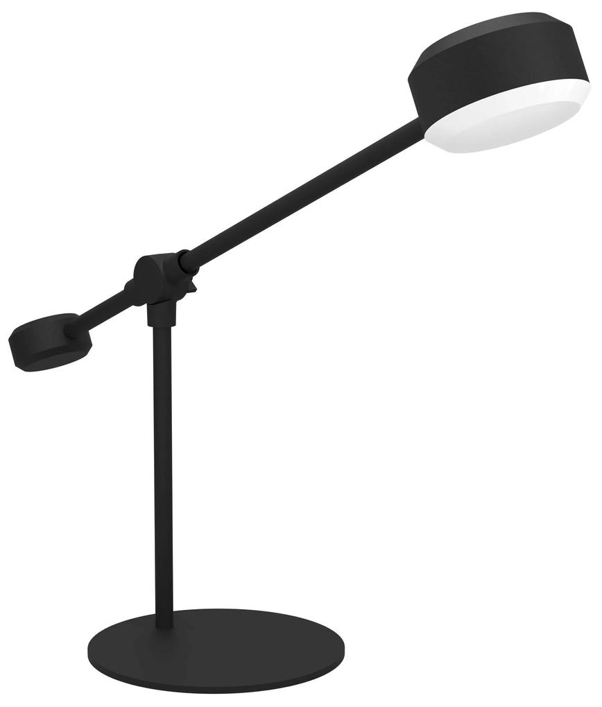 EGLO LED moderná stolná lampa CLAVELLINA, 6,8 W, teplá biela, čierna