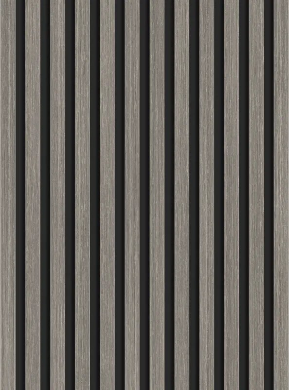 Mexen Lam-B, akustické stenové lamely 275 × 30 cm, HDF doska 4 mm, technická dyha, dub striebristý, S100-275307-3015-007