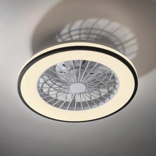 JUST LIGHT. 14447-18 - LED RGBW stmievateľný stropný ventilátor LENO LED/44W/230