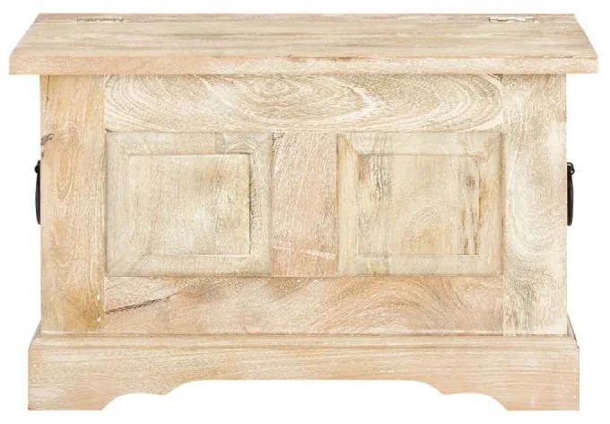 furniture-nabytek.cz - Masívna truhlica Patina z mangového dreva, lakovaná, prírodná farba – 80×45×50 cm