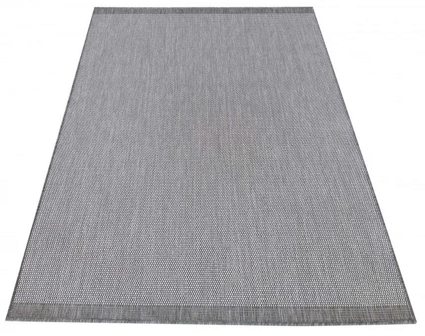 Jednoduchý a elegantný sivý hladký koberec pre všetranné využitie Šírka: 80 cm | Dĺžka: 150 cm