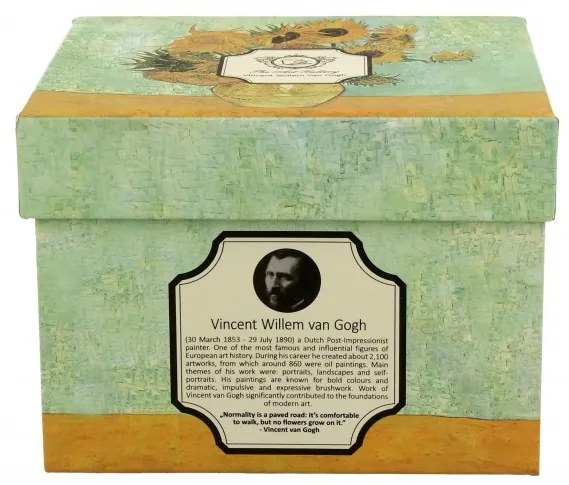 Porcelánový hrnček Van Gogh Slnečnice s infuzérom 430 ml viacfarebný