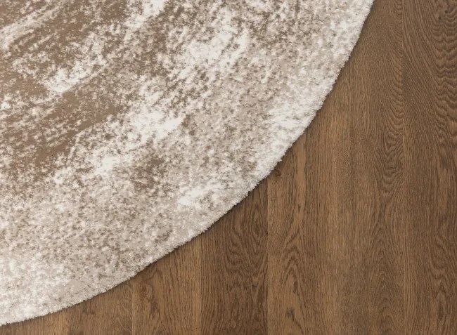 Koberec FD Lush Lamia svetlobéžový kruh