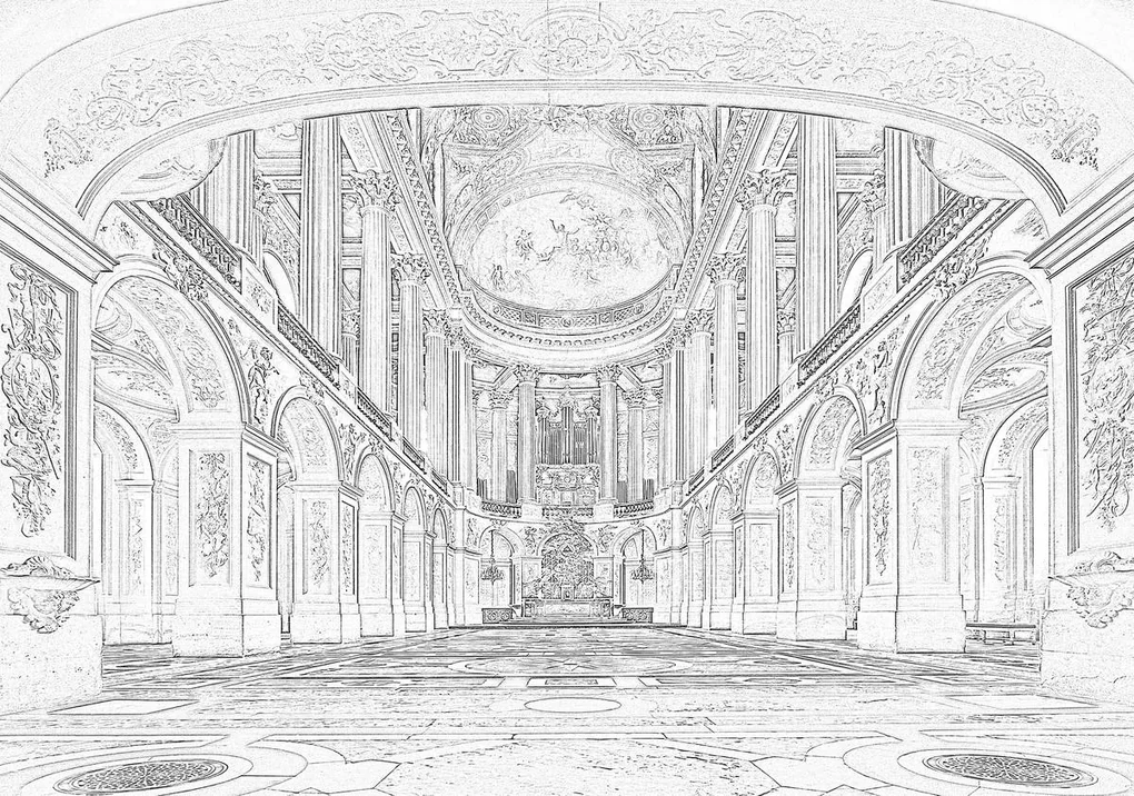 Fototapeta - Veľká sála sála vo Versailles (152,5x104 cm)
