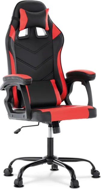 Herná stolička čierna / červená KA-L626 RED