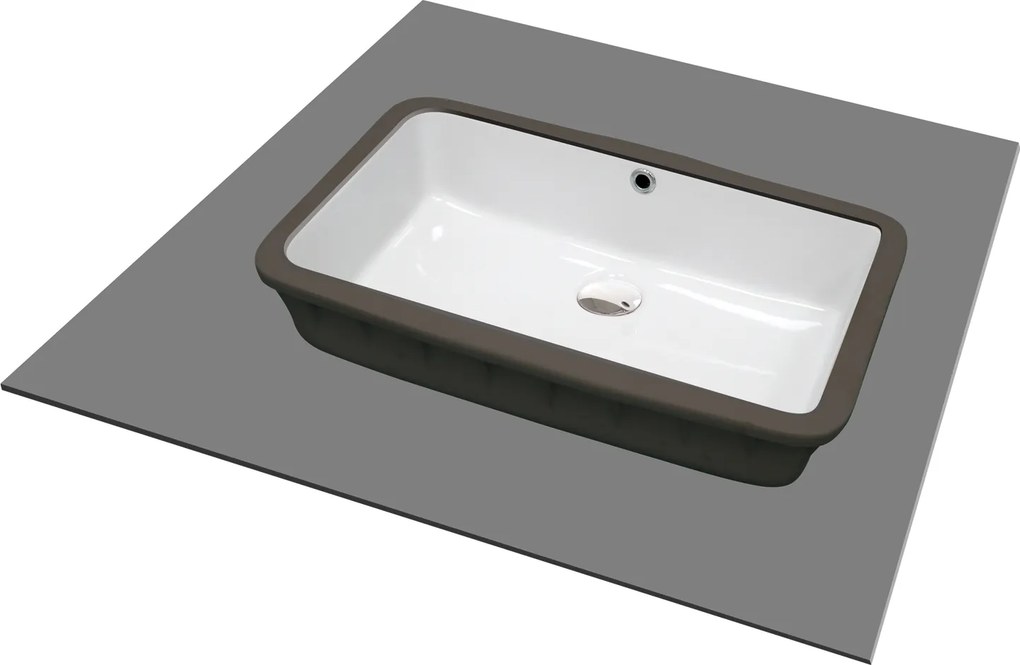 Deante Umývadlo pod dosku Temisto 50x30 cm - CDT 6U5U, keramika