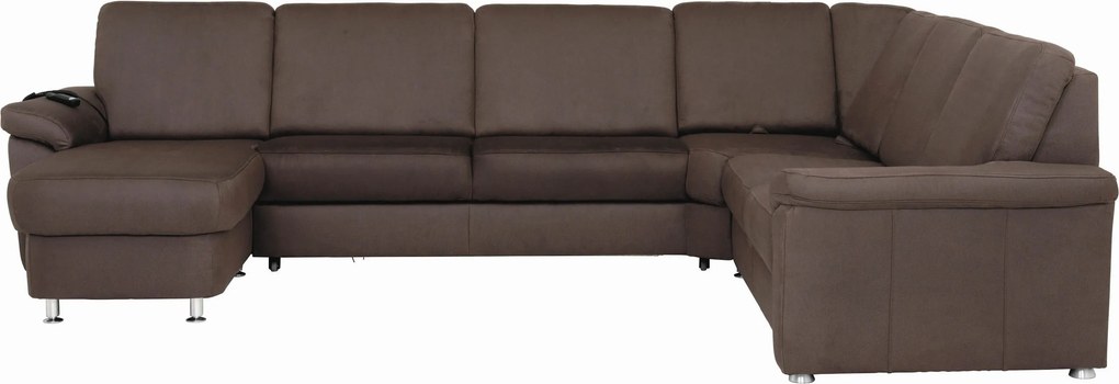XXXLutz SEDACIA SÚPRAVA, textil, tmavohnedá Beldomo System - Sedačky - 000436001802