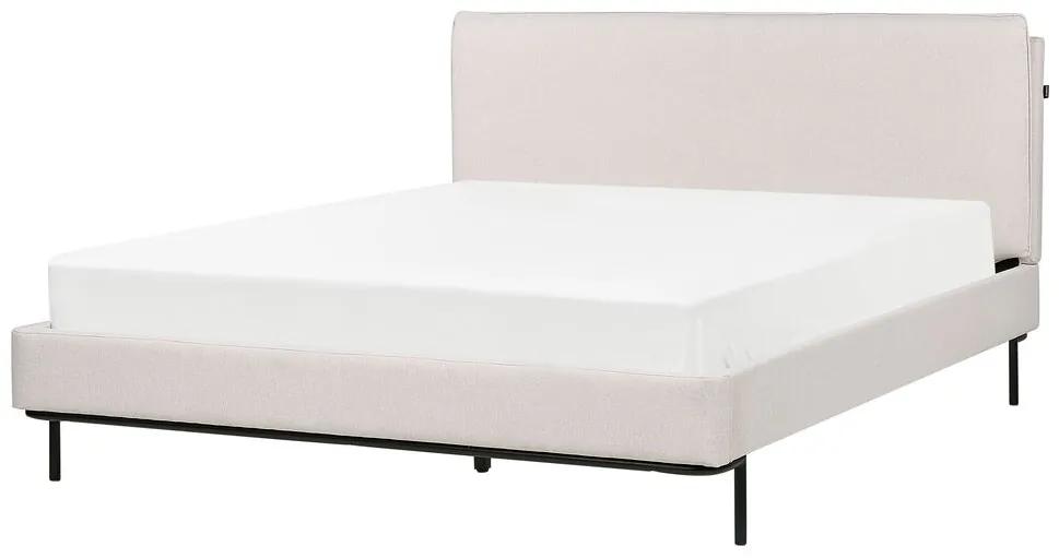 Čalúnená posteľ 160 x 200 cm béžová CORIO Beliani