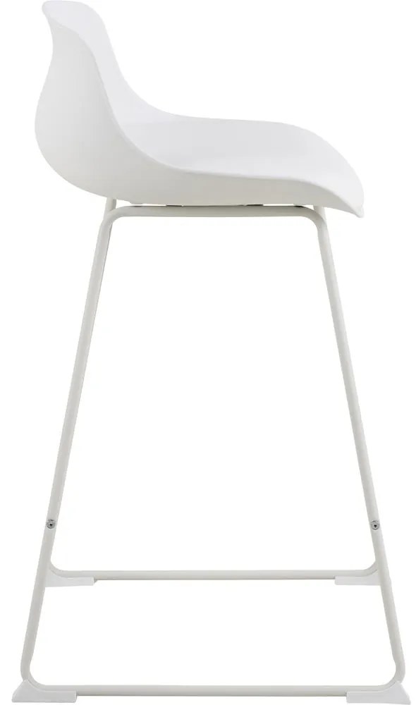 Biela barová stolička (výška sedadla 66 cm) Tina – Actona