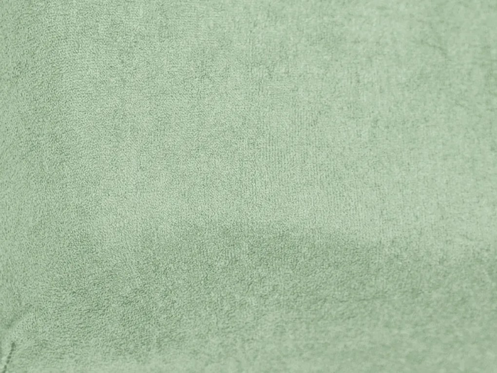 Froté plachta do detskej postieľky zelená 60x120 cm