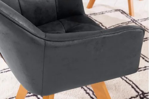 Stolička 40023 Loft Mikrofaser Antik Šedá - Komfort-nábytok