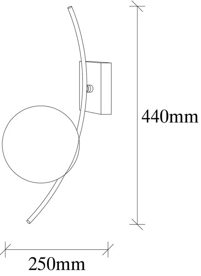 Biele/čierne nástenné svietidlo Hilal – Opviq lights