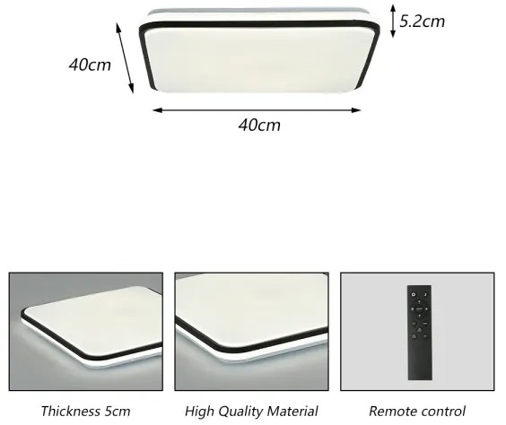 Brilagi - LED Stmievateľné svietidlo SMART LED/28W/230V 40x40 cm Wi-Fi Tuya + DO