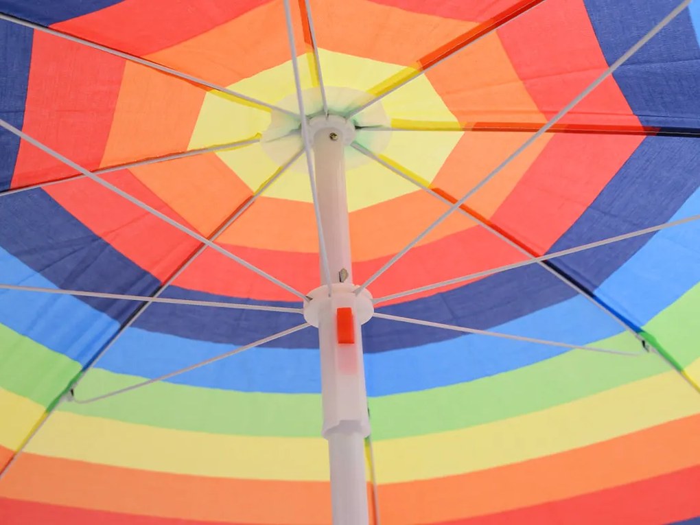 Slnečník COLORFUL STRIPES 180 cm, farebný