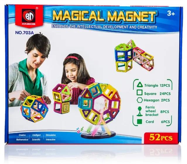 KIK KX9681 Magnetická stavebnica Magical Magnet - 52 dielov