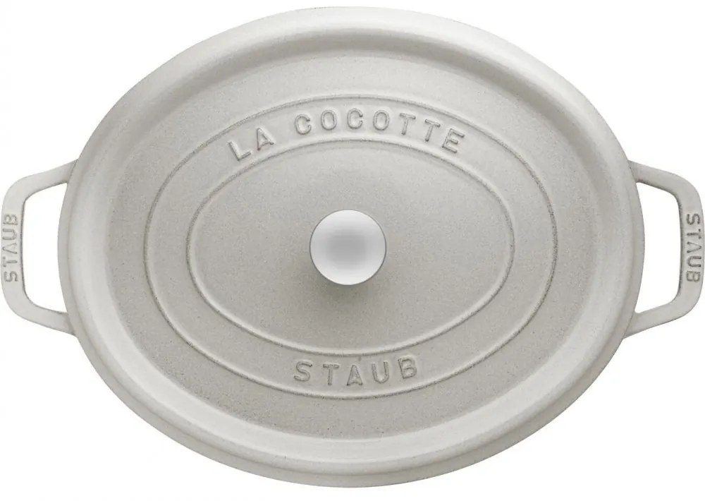 Staub Cocotte hrniec oválny 23 cm/2,3 l biela hľuzovka, 11023107