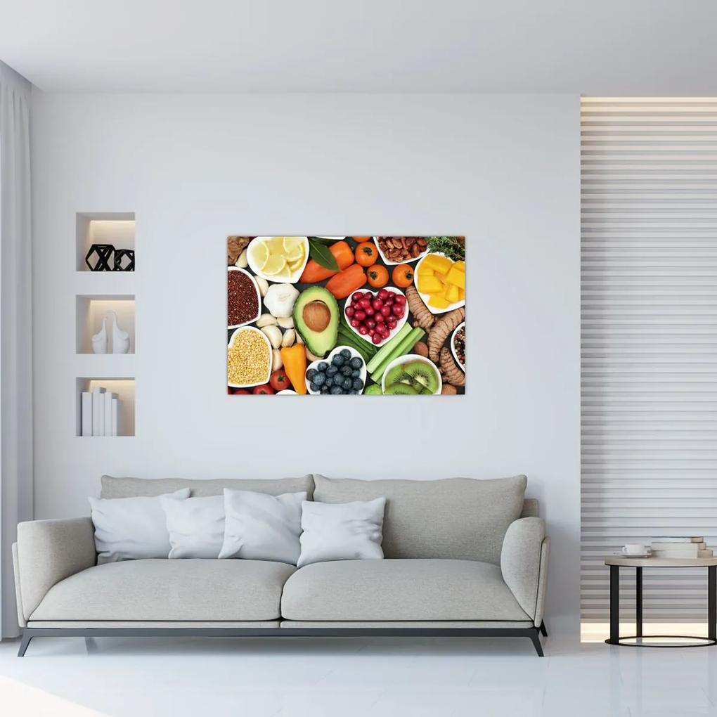 Obraz - Zdravé potraviny (90x60 cm)