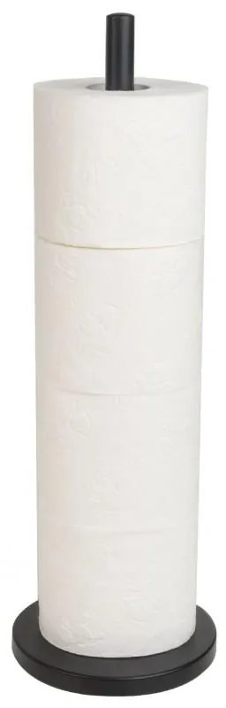 Erga príslušenstvo, zásobník na toaletný papier (4 rolky), čierna matná, ERG-YKA-P.SP1-BLK