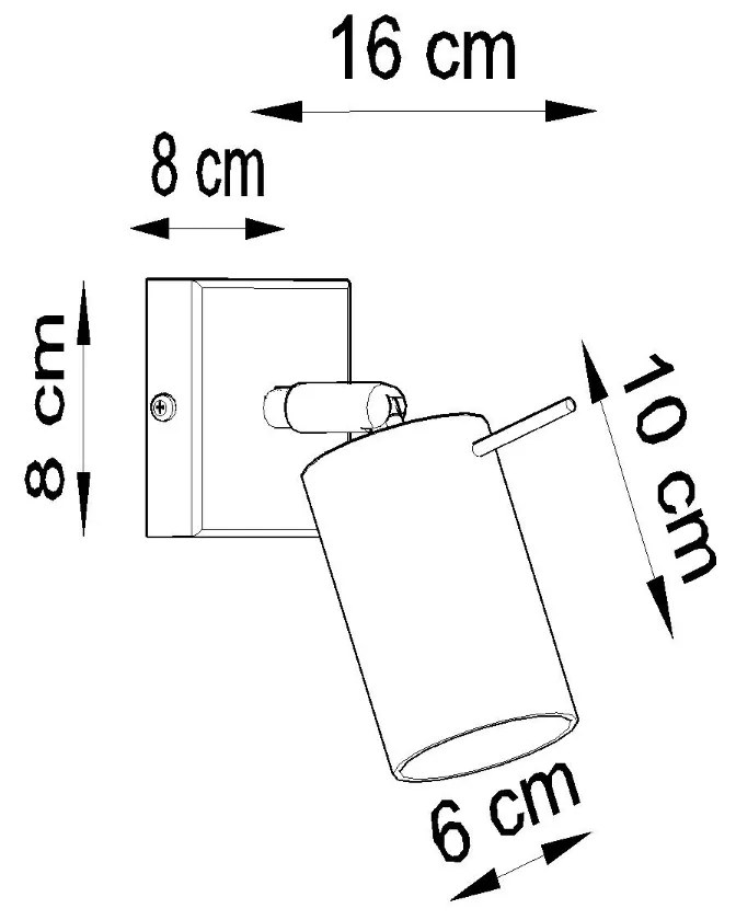 Nástenné svietidlo RING biele