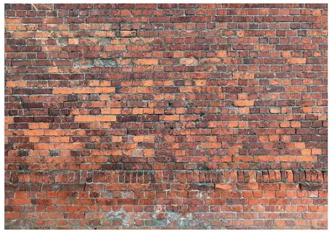 Fototapeta - Vintage Wall (Red Brick) Veľkosť: 100x70, Verzia: Premium