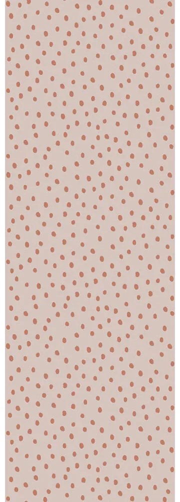 DEKORNIK Simple Irregular Dots Powder Pink Brick - Tapeta