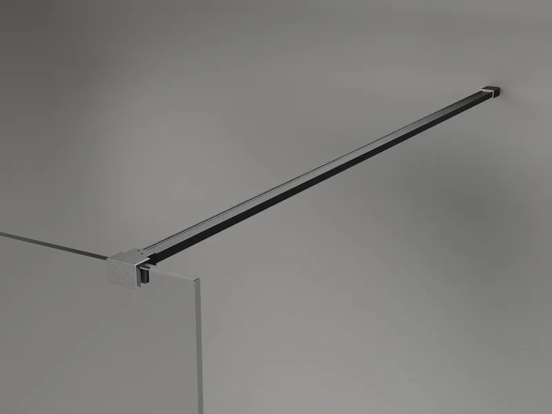 Mexen Lunar sprchová stena pravá 150 x 200 cm, 8mm číre sklo, brúsený grafit, 830-150-000-66-00-P