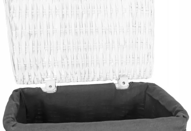 Sada košov na bielizeň biela / sivá 72 l a 114 l