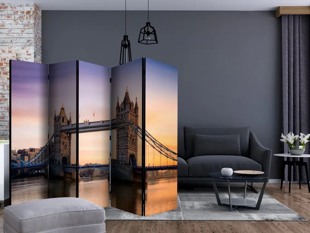 Artgeist Paraván - Bridge at Sunset II [Room Dividers]
