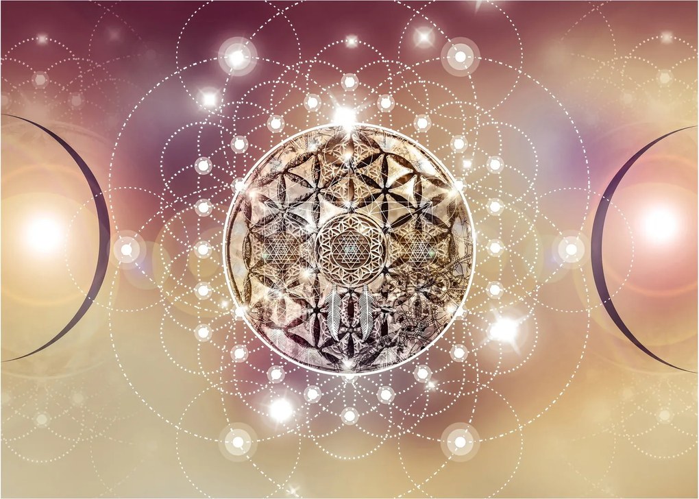 Obraz - Mandala s elementmi (70x50 cm)