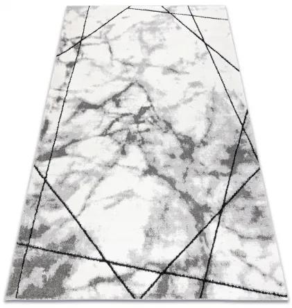Moderný koberec COZY Lina, geometrický , mramor - Štrukturálny, dve vrstvy rúna, šedá Veľkosť: 180x270 cm
