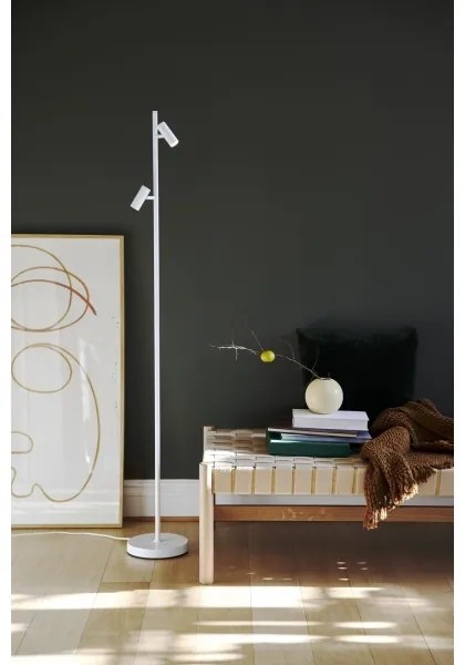 Nordlux - LED Stmievateľná stojacia lampa OMARI 2xLED/3,2W/230V biela