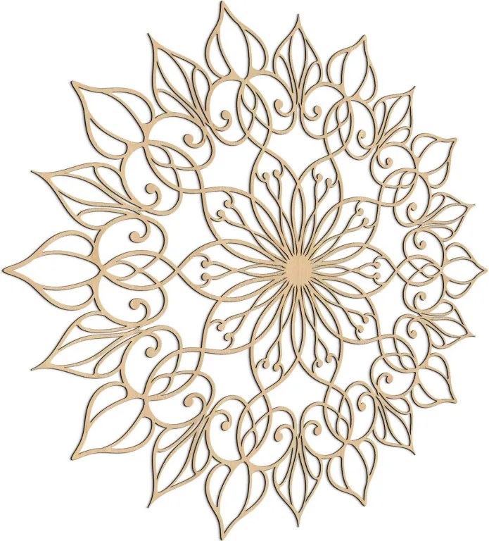 Drevená mandala Kvet života - Luxusná nástenná dekorácia | SENTOP HDF0247