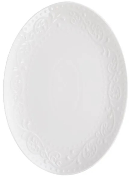 Servírovací tanier SYLIA s ornamentom 874715 35x25 cm