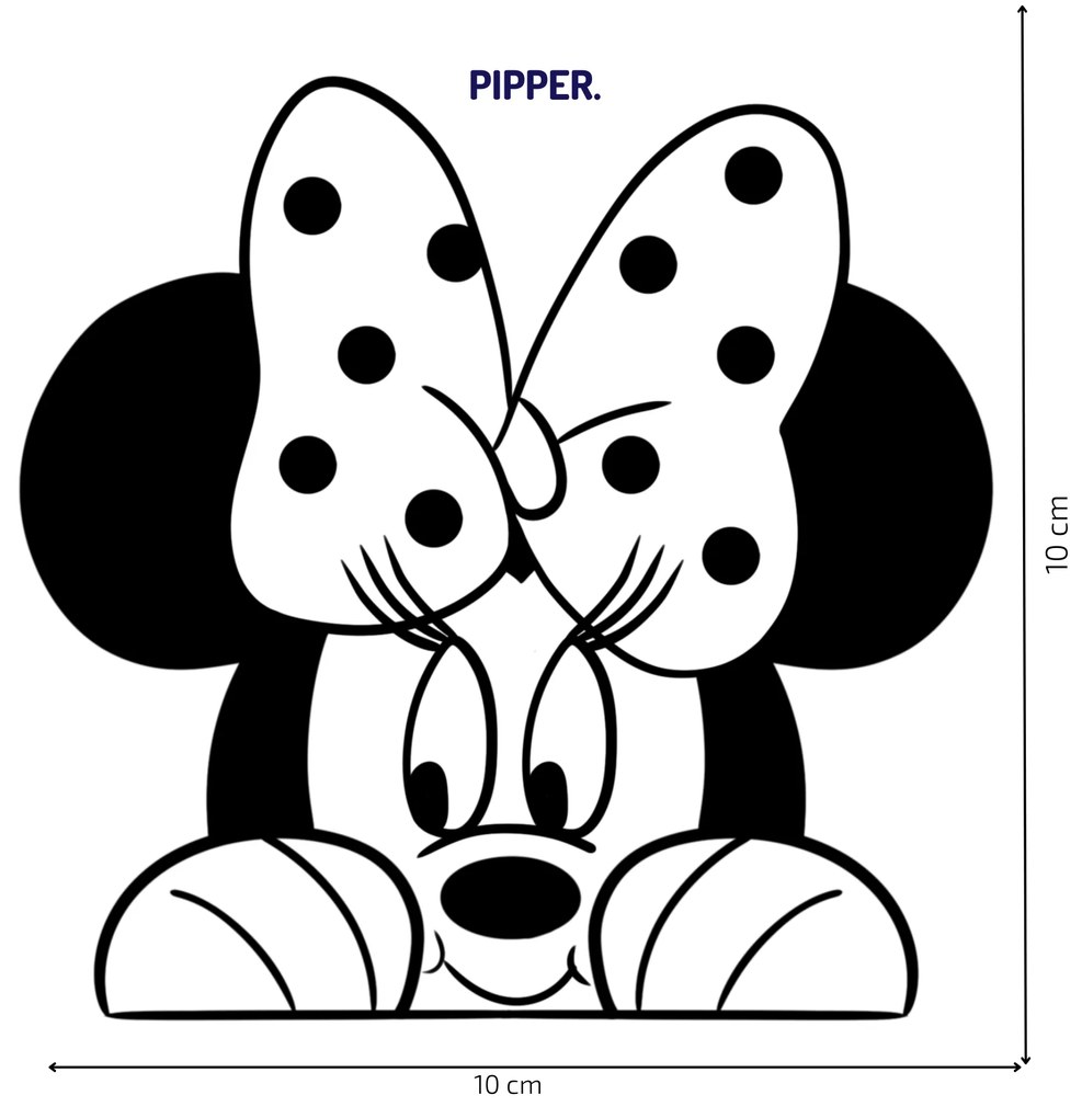 PIPPER. Samolepka nad vypínač "Minnie"
