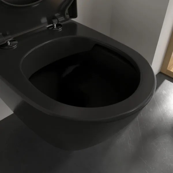 Villeroy & Boch 5614R0R7 - Závesné WC SUBWAY keramika/čierna