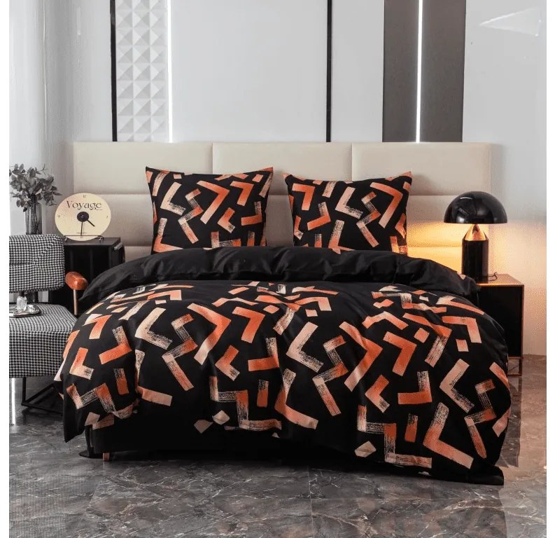 Obliečky z mikrovlákna HANCO čierne Rozmer obliečky: 2 ks 70 x 80 cm | 200 x 220 cm