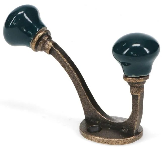 Tmavomodrý kovový nástenný vešiak 3 cm – Rex London