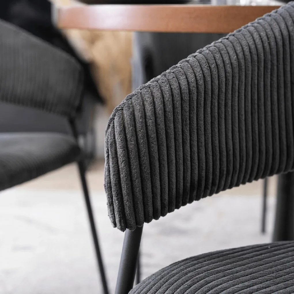 PROXIMA.store - Čalúnená jedálenska stolička TINKA FARBA: čierna