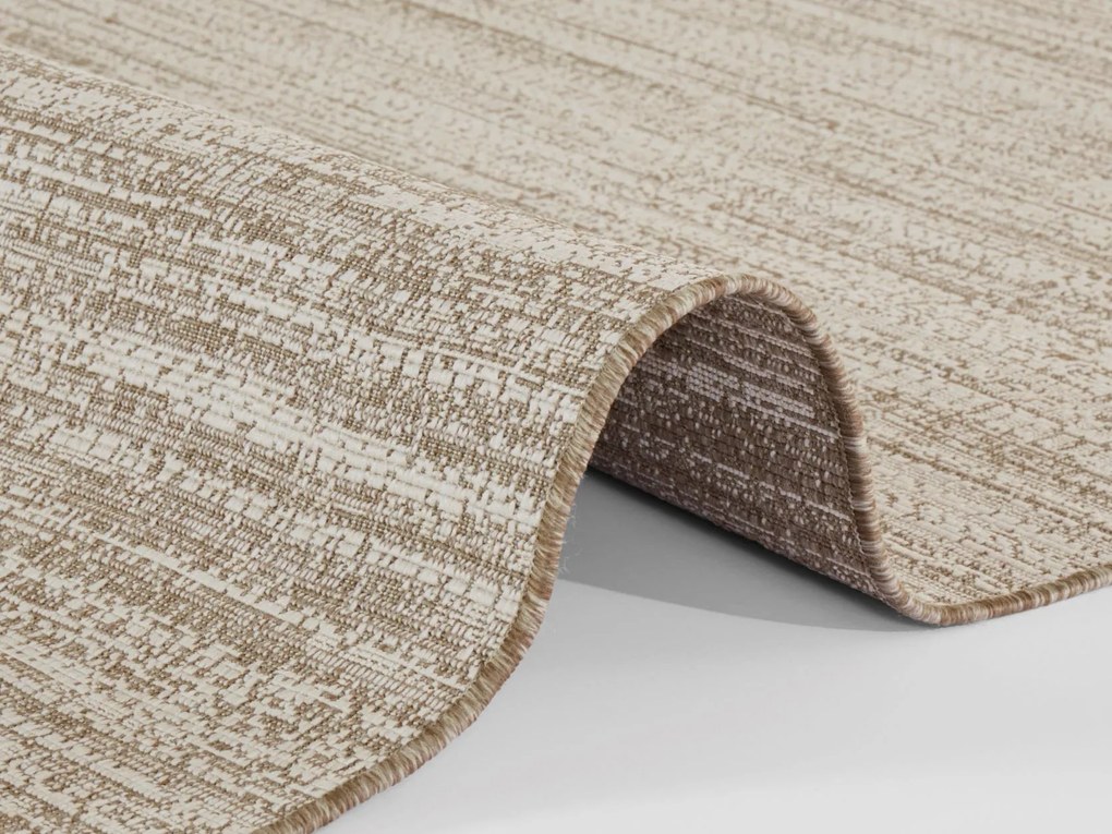 Kusový koberec Gemini 105548 Linen z kolekcie Elle – na von aj na doma, 80x350, béžová, chodba / predsieň, ELLE Decoration