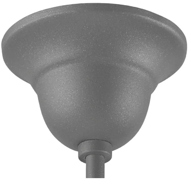 Luster na tyči RETRO 1xE27/60W/230V strieborná