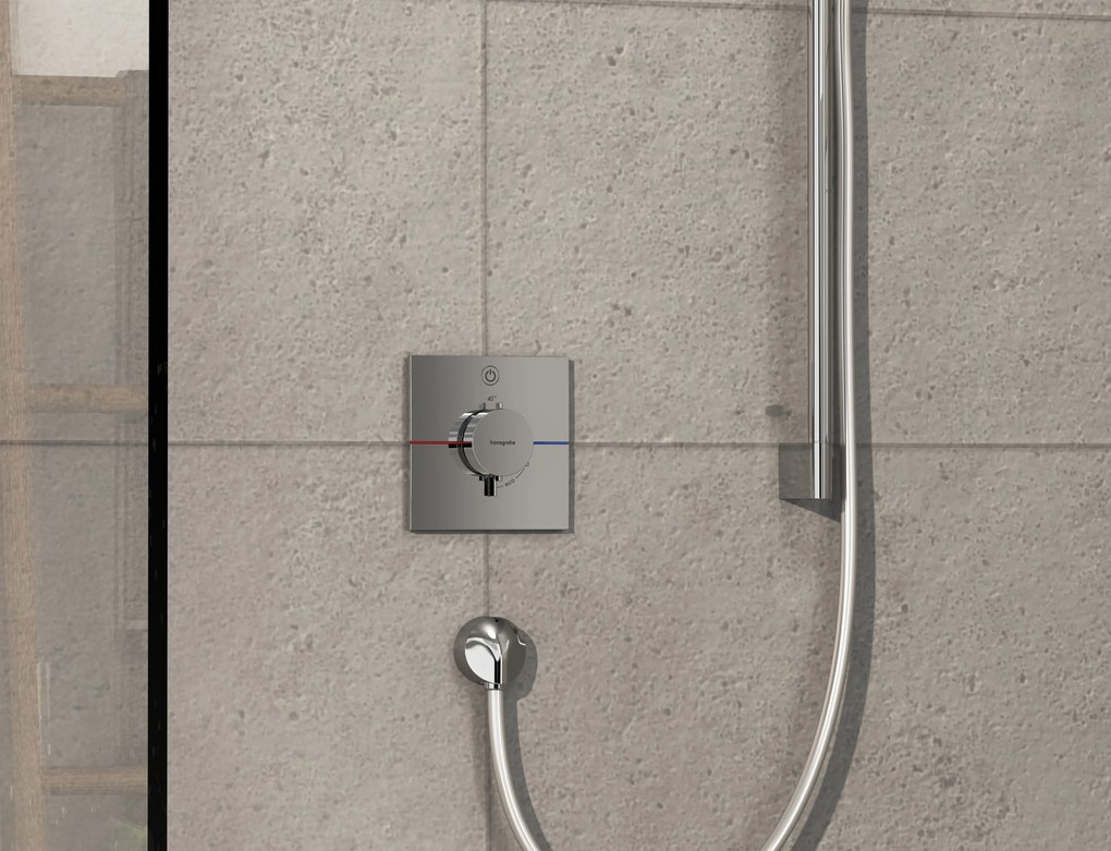 Hansgrohe ShowerSelect Comfort E, termostat pod omietku pre 1 spotrebič, chróm, HAN-15571000