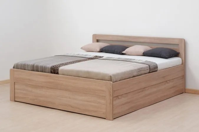 BMB MARIKA KLASIK - masívna buková posteľ s úložným priestorom 140 x 200 cm, buk masív