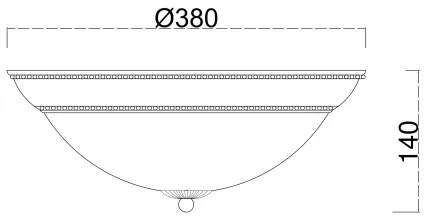 Brilagi - Stropné svietidlo CLASSIC 3xE27/60W/230V bronzová