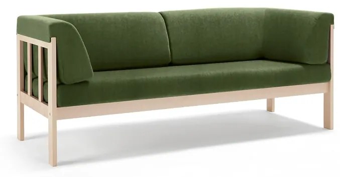 Pohovka KIM, 3-miestna, látka Medley, machovo zelená