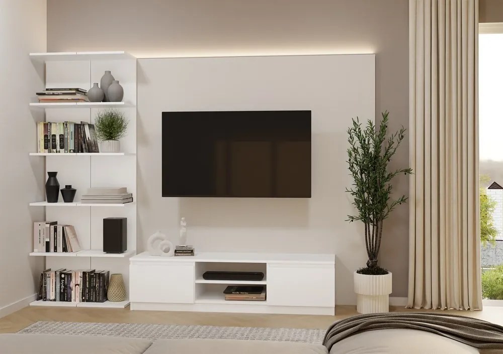 Regál FRAME 180 cm bílý