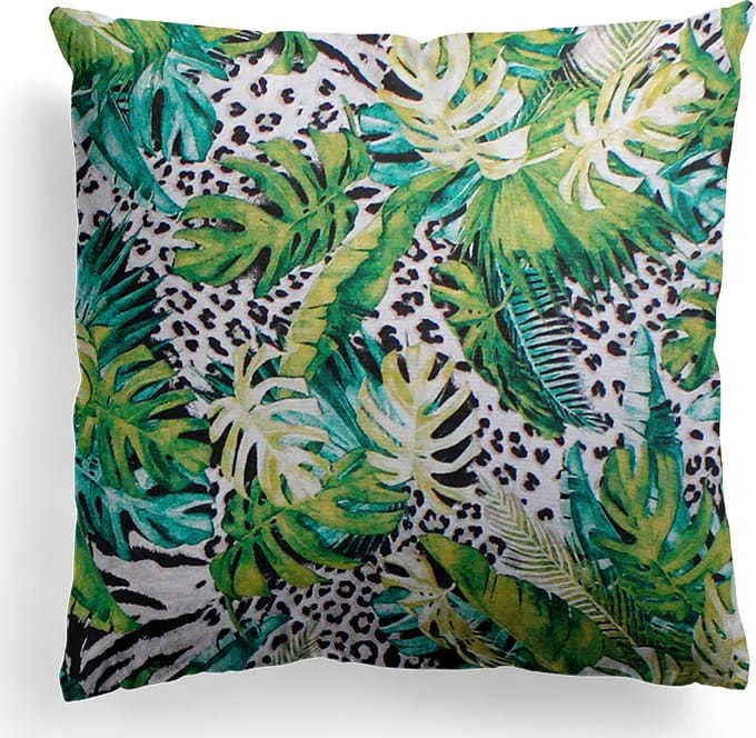 Obliečka na vankúš JESS 50x60 cm - Panter- zelená