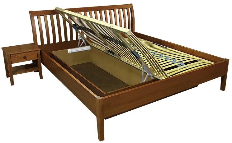 FINES drevená posteľ TALIA 180x200 orech tmavý