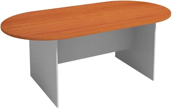Rokovací stôl 2000 x 1000 mm, oválny, čerešňa