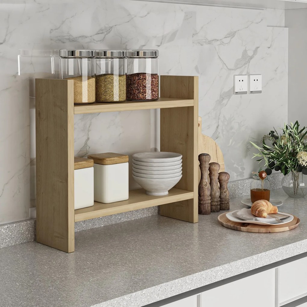 Policový kuchyňský organizér KINNIE dub safírový